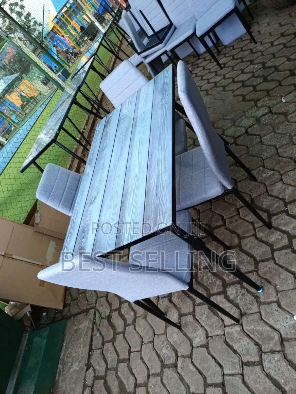 Leathered Dinning Table