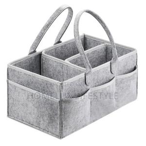 Quality Gray Baby Diaper Caddy Organizer Felt Storage Bag F4s - main view