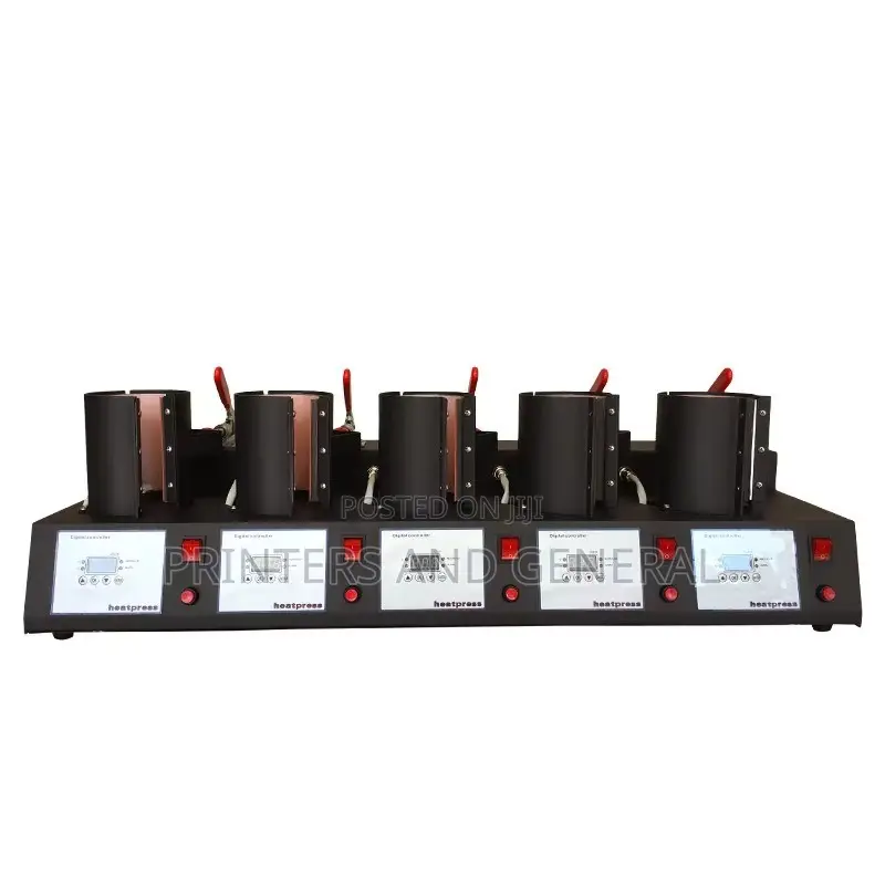 5-Station Transfer Ceramic Cup Mug Heat Press Machine