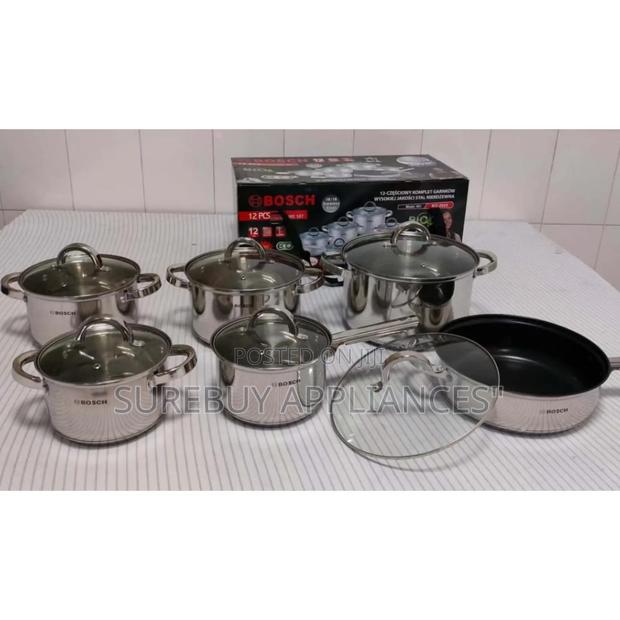 Stainless Cookware,12pc Botch Cookware - main view