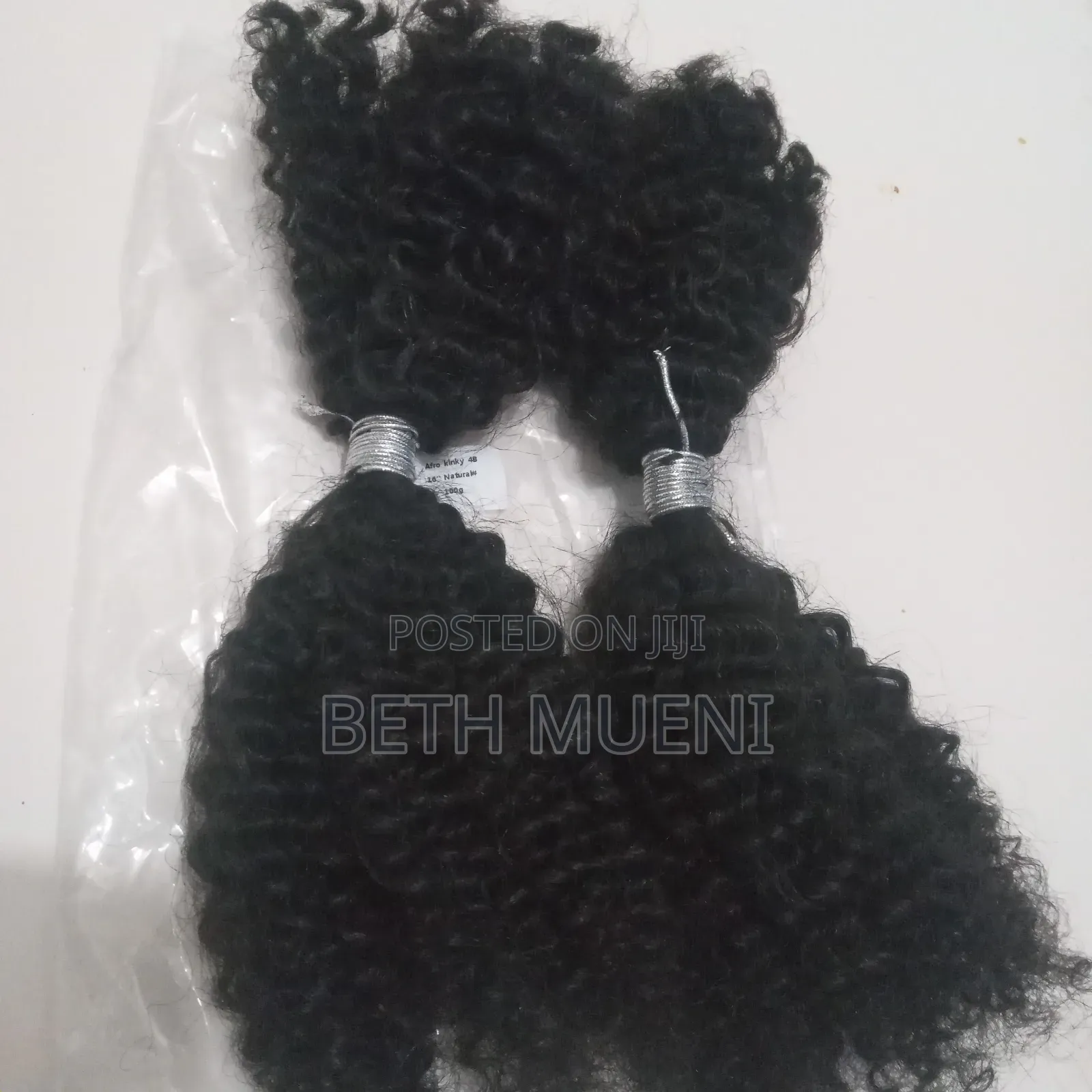 Human Hair Extensions Afro Kinky Curly 4b