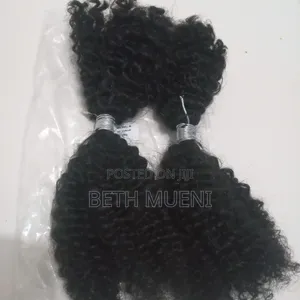 Human Hair Extensions Afro Kinky Curly 4b