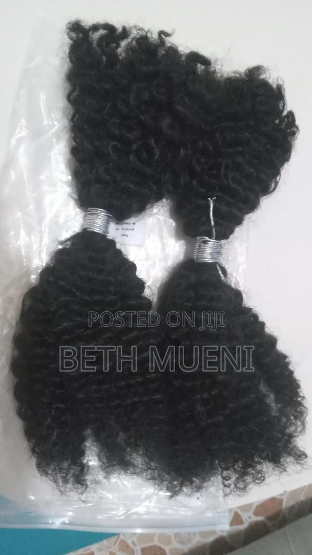 Human Hair Extensions Afro Kinky Curly 4b - thumbnail 5