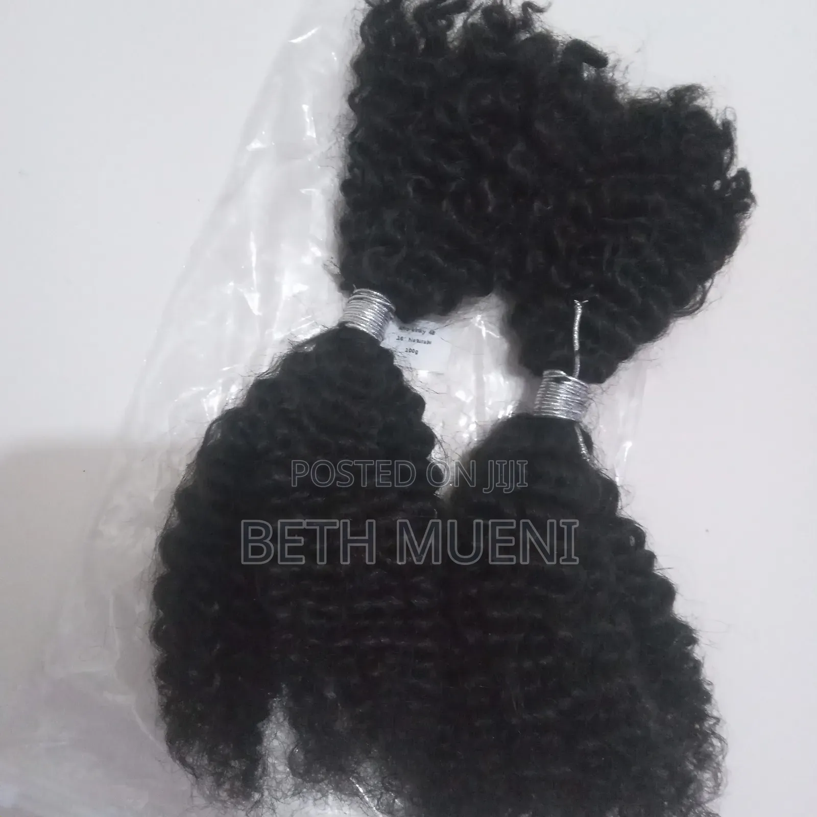 Human Hair Extensions Afro Kinky Curly 4b