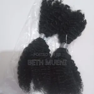 Human Hair Extensions Afro Kinky Curly 4b