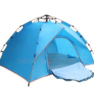 3-4 People Automatic 2 Door Blue Tent - main view