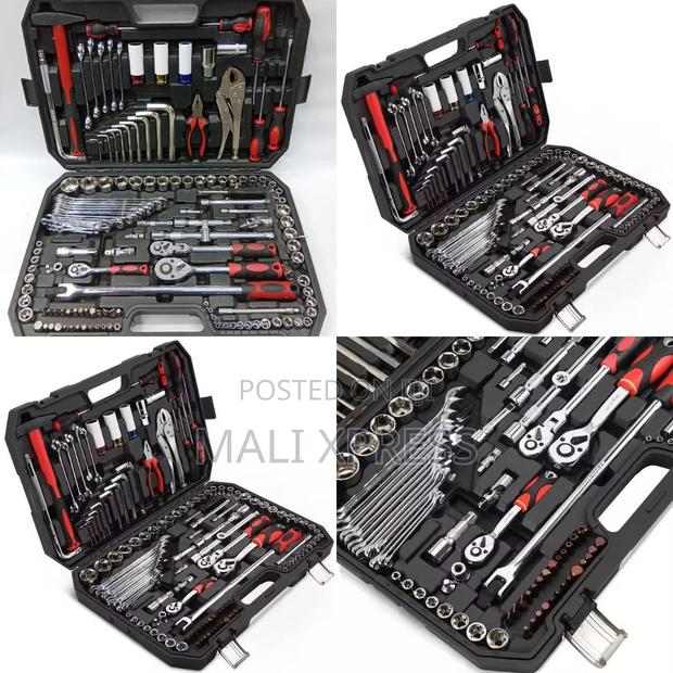 142 PCS Mechanic Socket Tool Kit With Ratchet Wrench Set