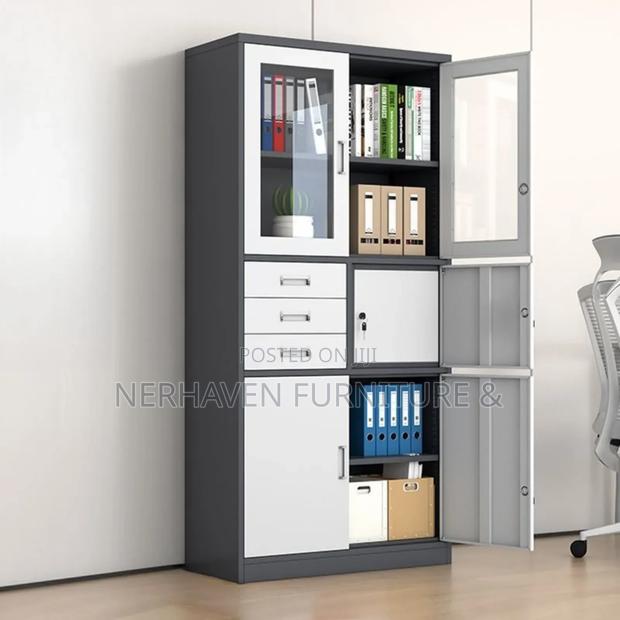 Lockable Office File Cabinet With Safe for Valuables