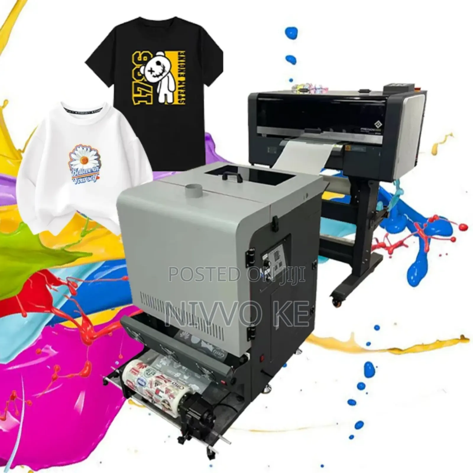 60cm DTF Machine 
With 2pcs Xp600 
Printheads