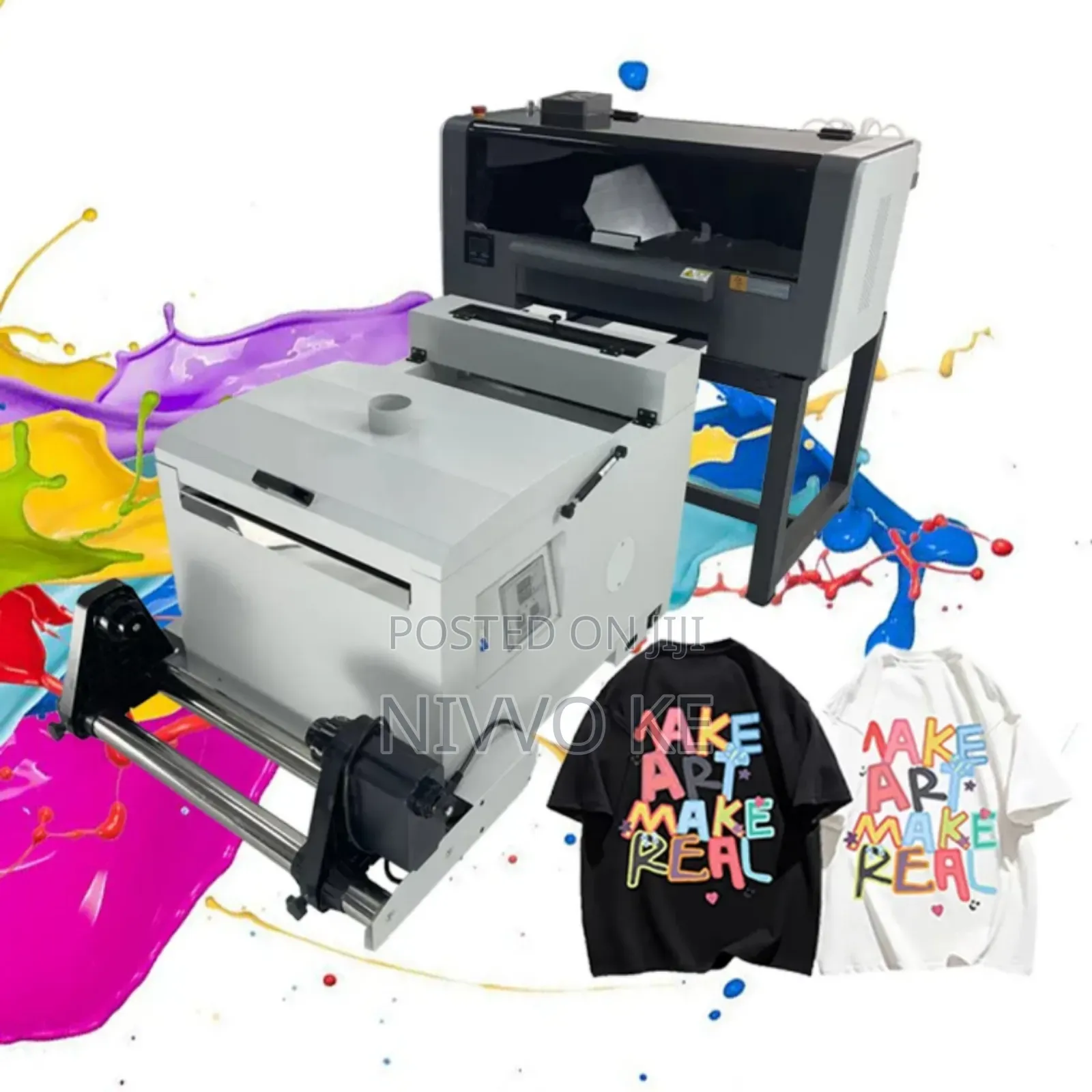 60cm DTF Machine 
With 2pcs Xp600 
Printheads