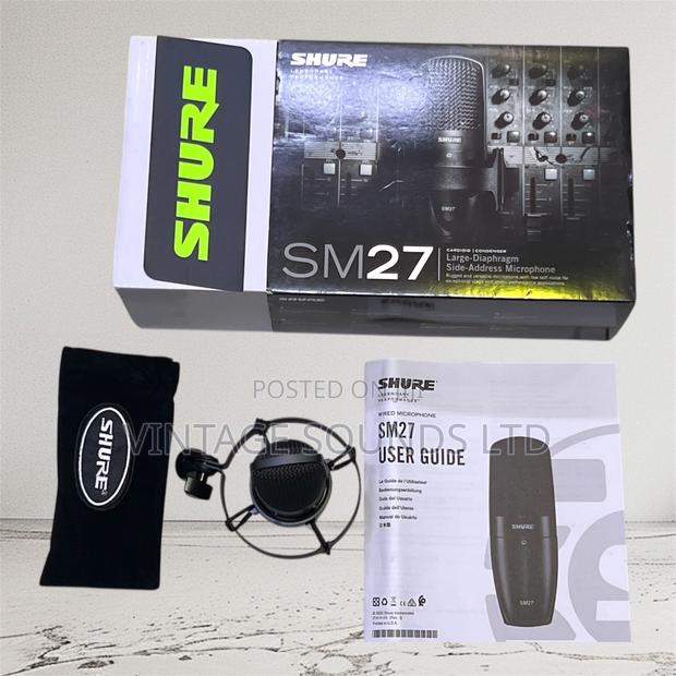 Shure Sm27 Large Diaphragm Cardioid Vocal Microphone - main view