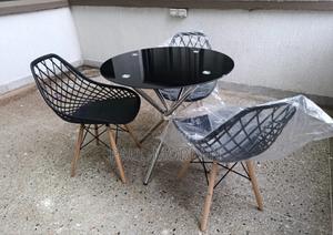 Outdoor Dining Table With Eames Chair
