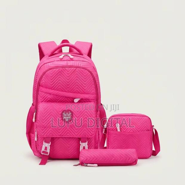 *3 in 1 Chevron Patterned School/ Casual Bag - thumbnail 3