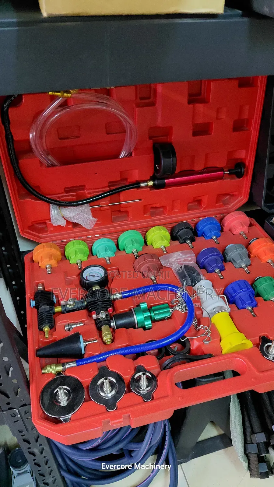 Quality Radiator Pressure Tester Kit With All Car Accessories.