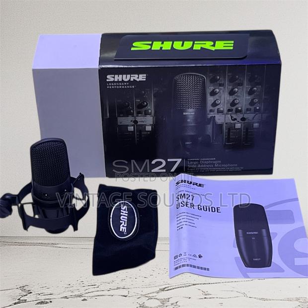 Shure Sm27 Large Diaphragm Instrument Vocal Condenser Microphone - thumbnail 2