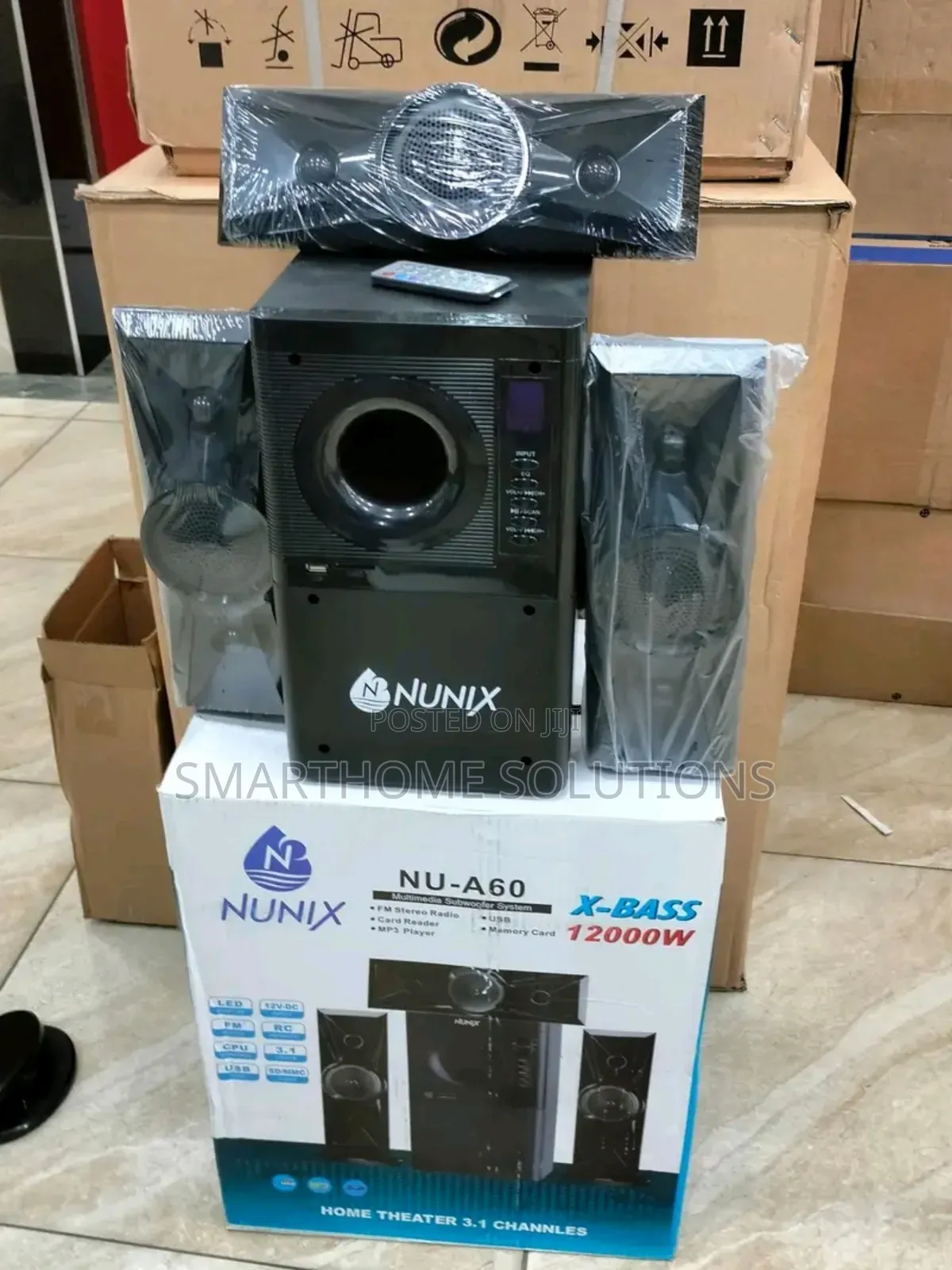 Nunix 3.1 Mini Home Theater Nu-a60 12000w With Bluetooth