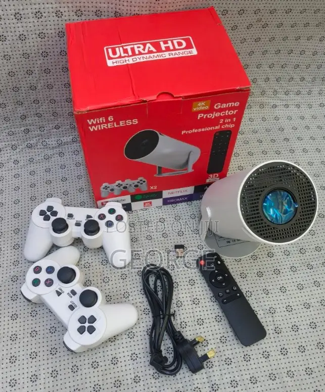 Hy300 New Portable Mini Projector With Projector Video Game Console