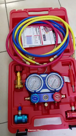 Automotive Ac Manifold Gauge Set (Refrigerant Charging Testing Kit)