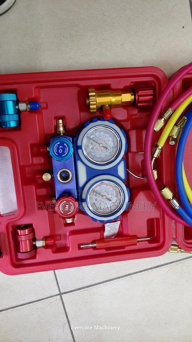 Automotive Ac Manifold Gauge Set (Refrigerant Charging Testing Kit) - thumbnail 3