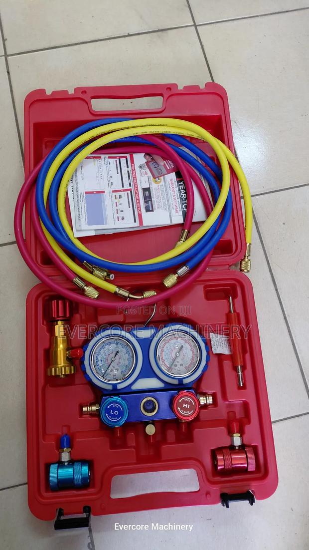 Automotive Ac Manifold Gauge Set – Full Heavy-Duty Kit