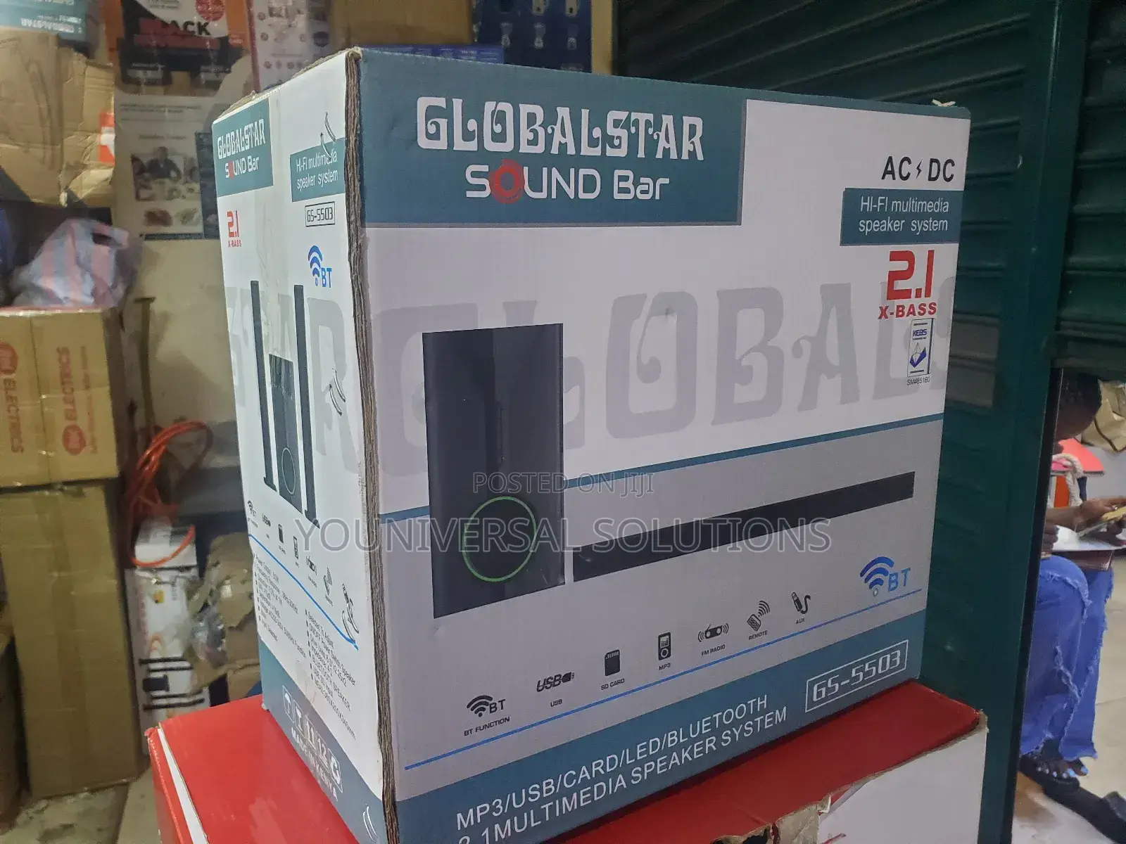 2.1ch Globalstar Sub Woofer System Bt/Usb/Fm Tall Boy