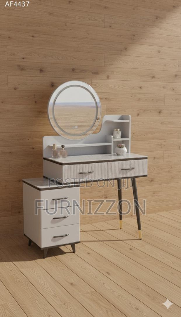 Premium Dressing Table With Side Storage Cabinet - main view