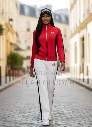 Ladies Tracksuit Two Piece 
Set