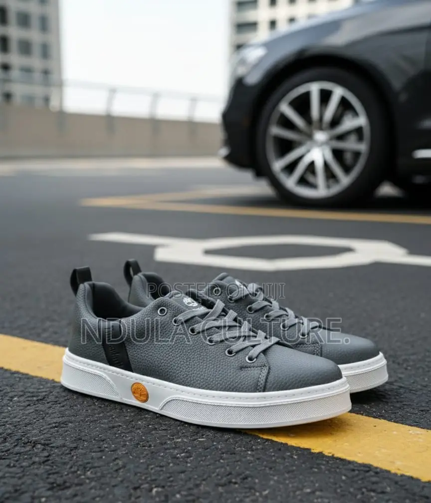 Grey N White Timberland Sneakers