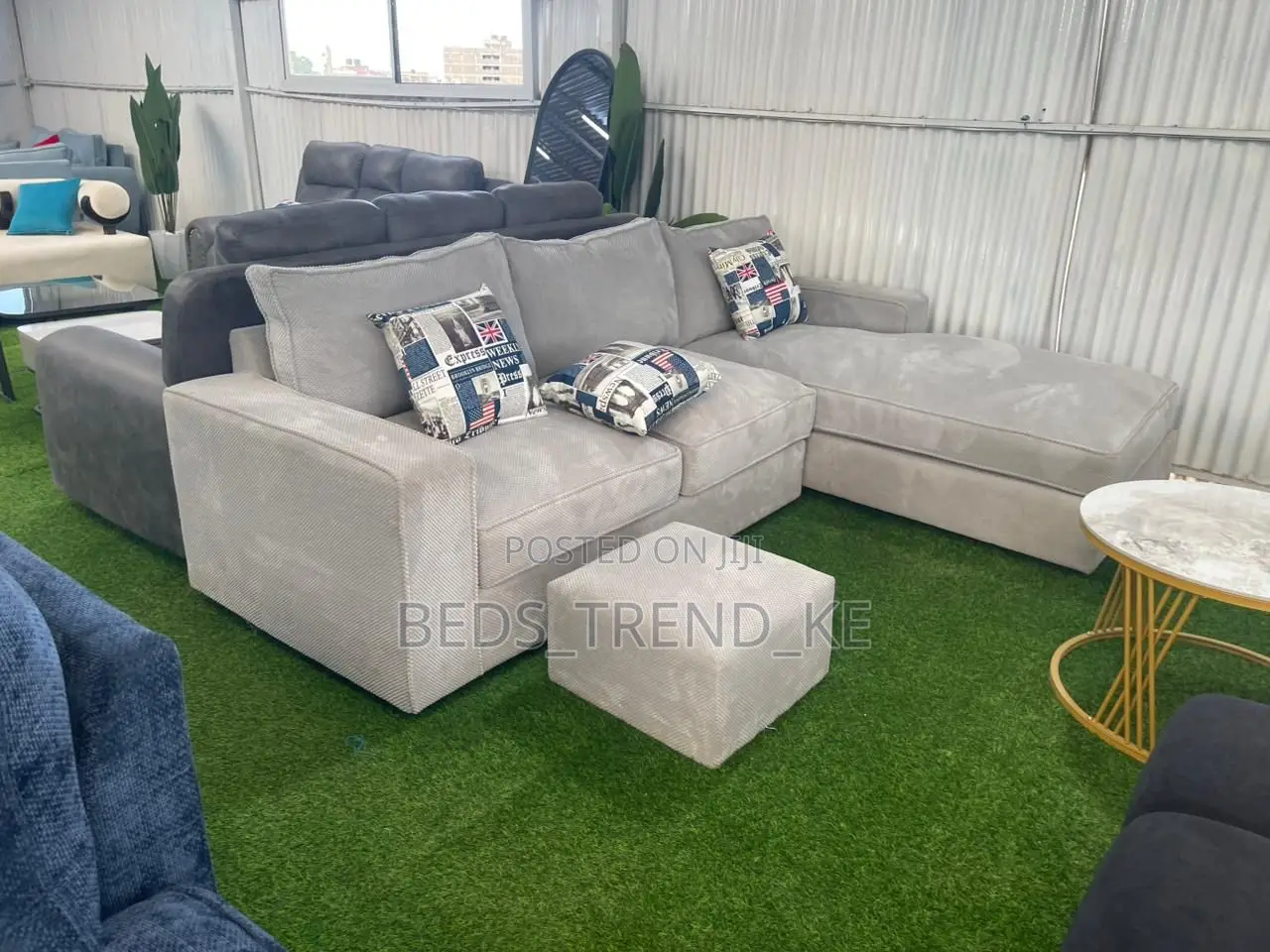Iconic Cushy 6 Seater L Sofa Set