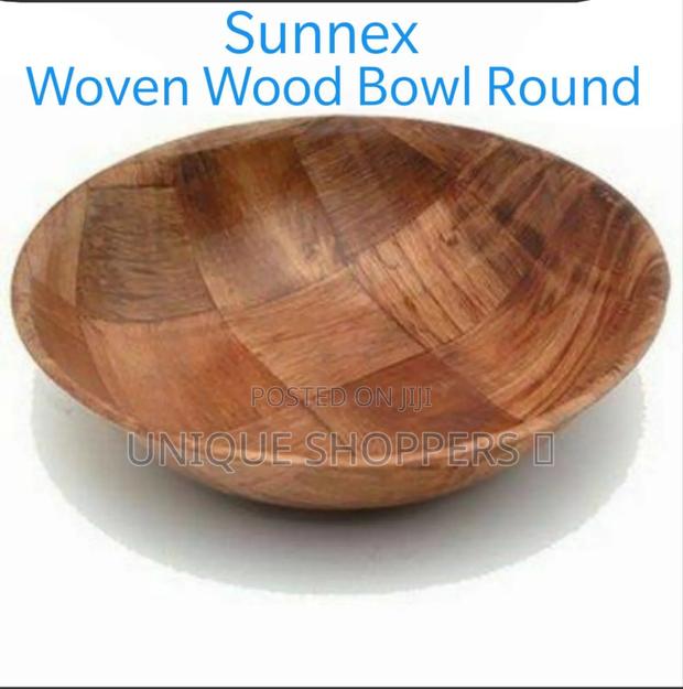 Sunnex Woven Wood Bowl Round 6" *Price: KSH 1250/=* Per Piece