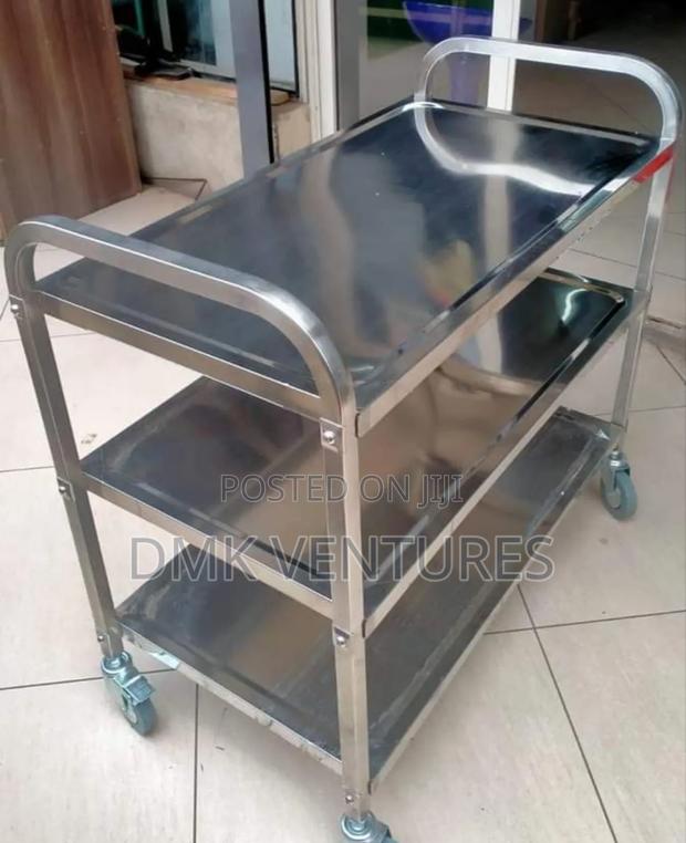 Compact Three Phase Stainless Food/Hospital Trolley
