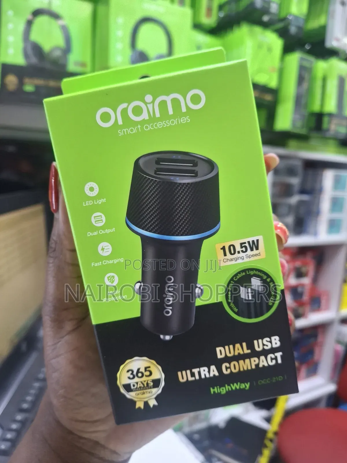 Oraimo Car Charger / Dual Compact