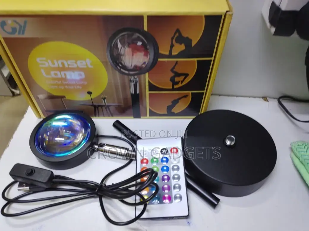 Led Sunset Rainbow Projection Lamp – Usb Powered