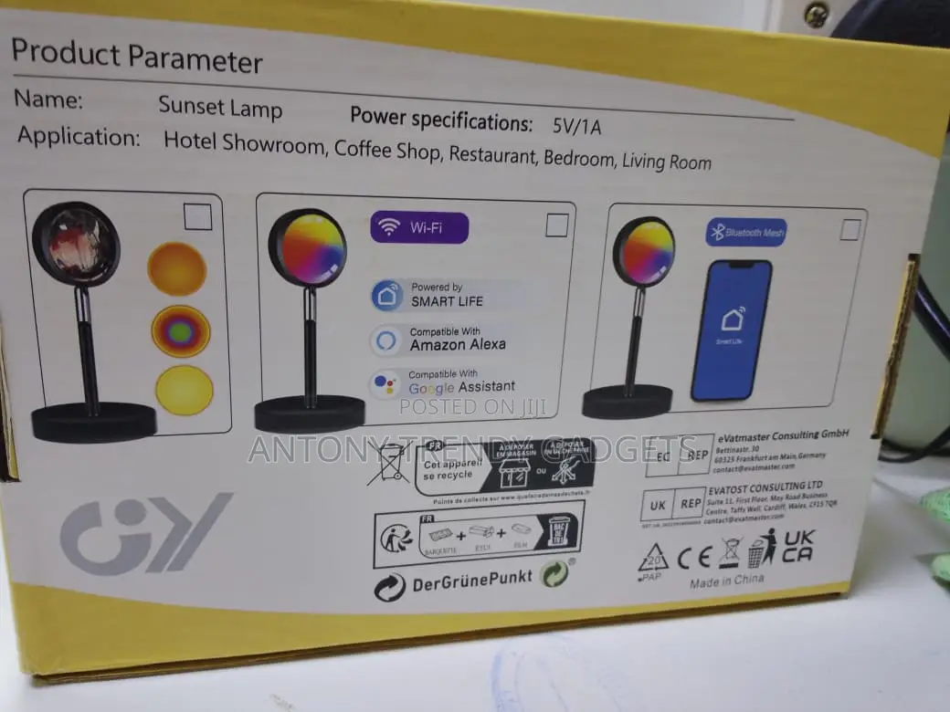 Usb Sunset Lamp Projector With Remote