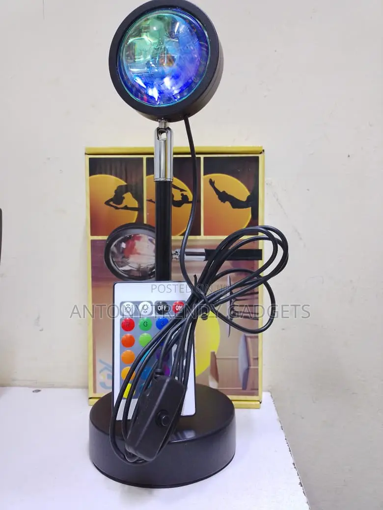 Usb-powered Sunset Lamp Projector With Remote Control