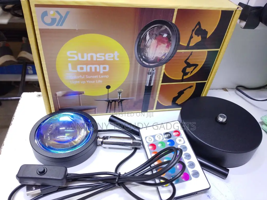 Usb-powered Sunset Lamp Projector With Remote Control