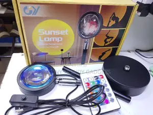 Usb-powered Sunset Lamp Projector With Remote Control