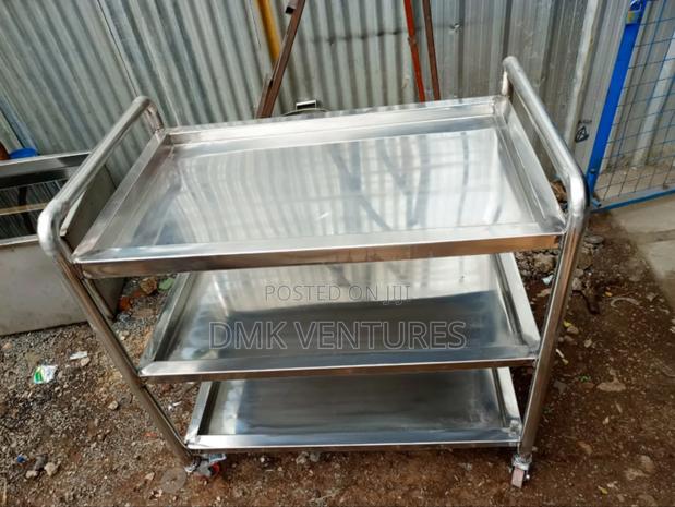 Eco-Friendly Multipurpose Stainless Food Trolley - main view