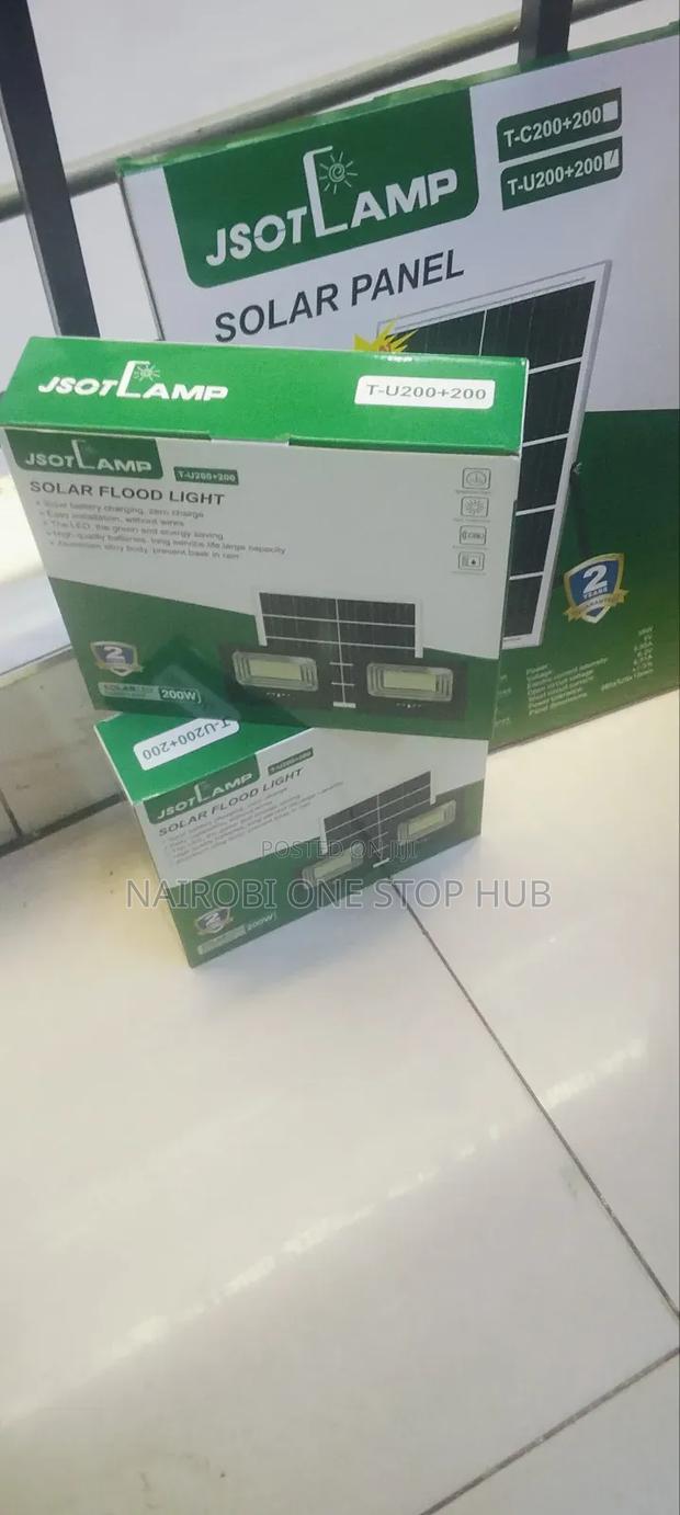 Bright Solar Flood Lights 200w + 200w for Home Compound