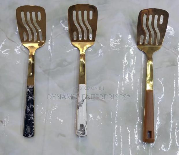Golden Serving Spoon