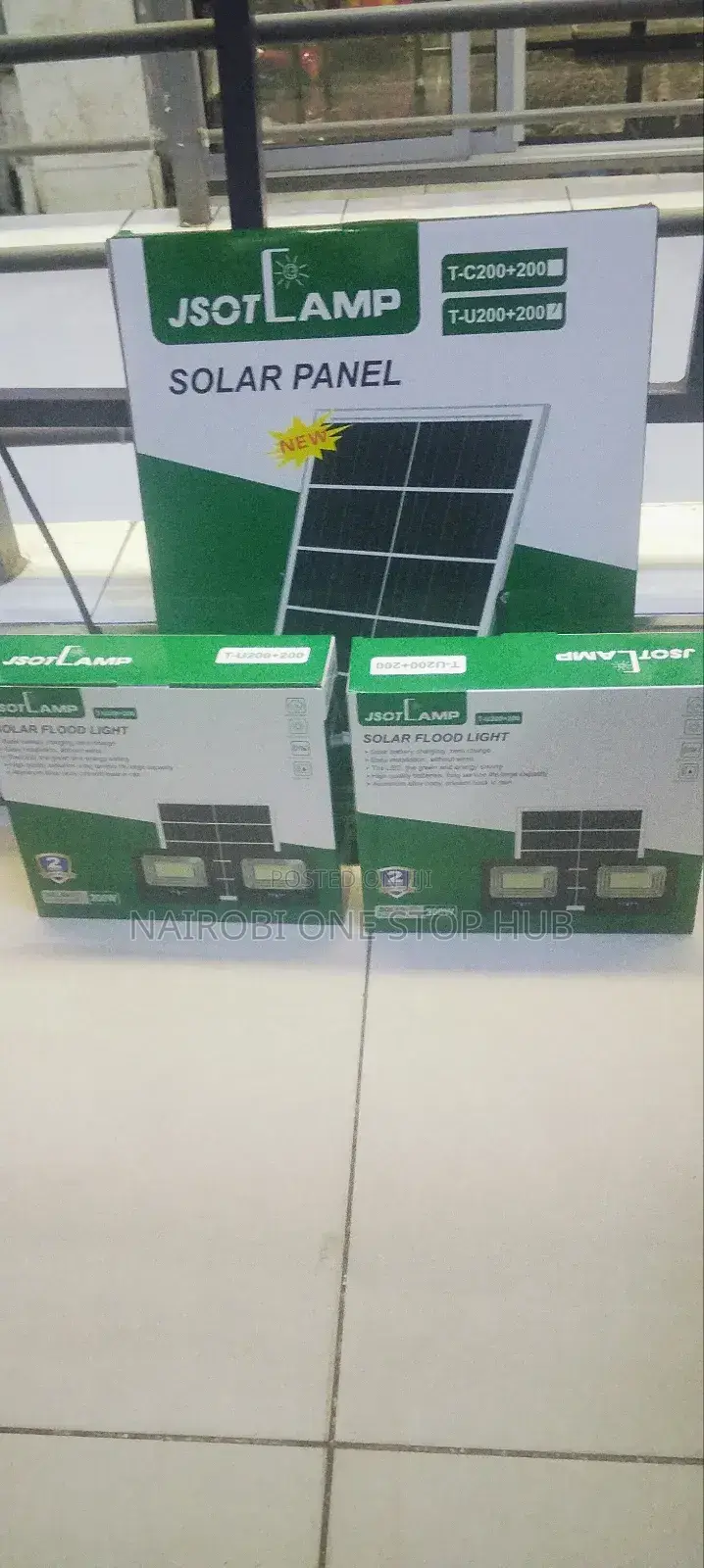 Waterproof Solar Flood Light 200w + 200w Bright Led Panel System