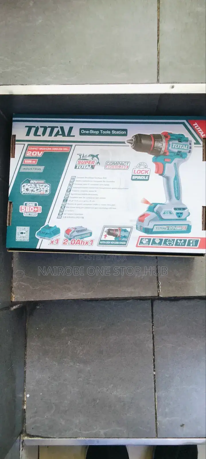Total 20v Portable Electric Drill