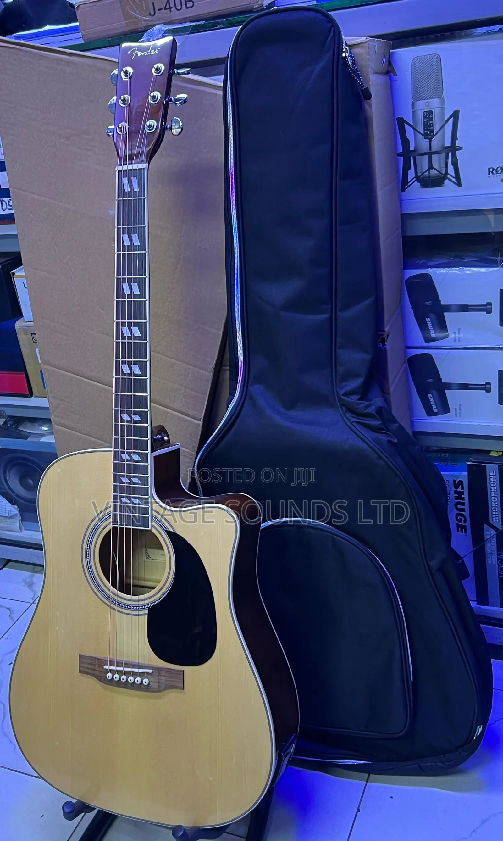 Fender 41eq Semi Acoustic Guitar +Gig Bag