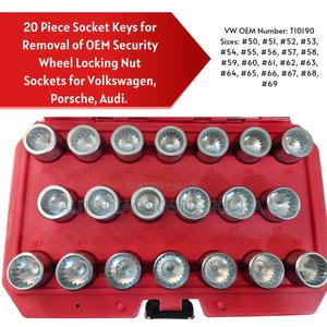 Volkswagen, Porsche Audi Anti-Theft Wheel Lock Nut Socket Removal Tool - thumbnail 2
