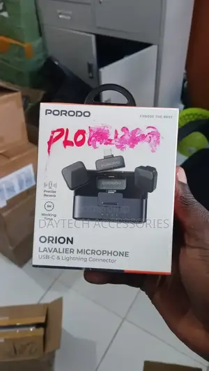 This Is a Porodo Orion Lavalier Microphone.