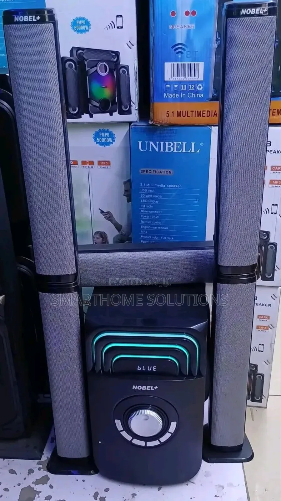 Nobel Nbl-2090 5.1ch Deep Bass Sound Output Bt/Fm/Aux 55000w Pmpo