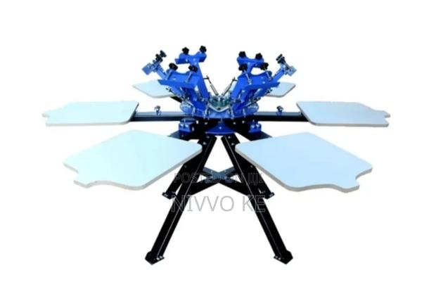 6-Color 6-Station Screen Printing Machine - main view