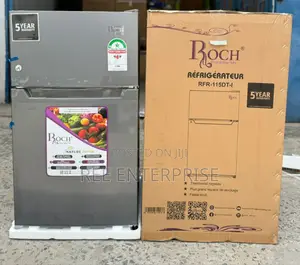 New *90 *Litres Roch Double Door RFR-115 Dt-1 Refrigerator
