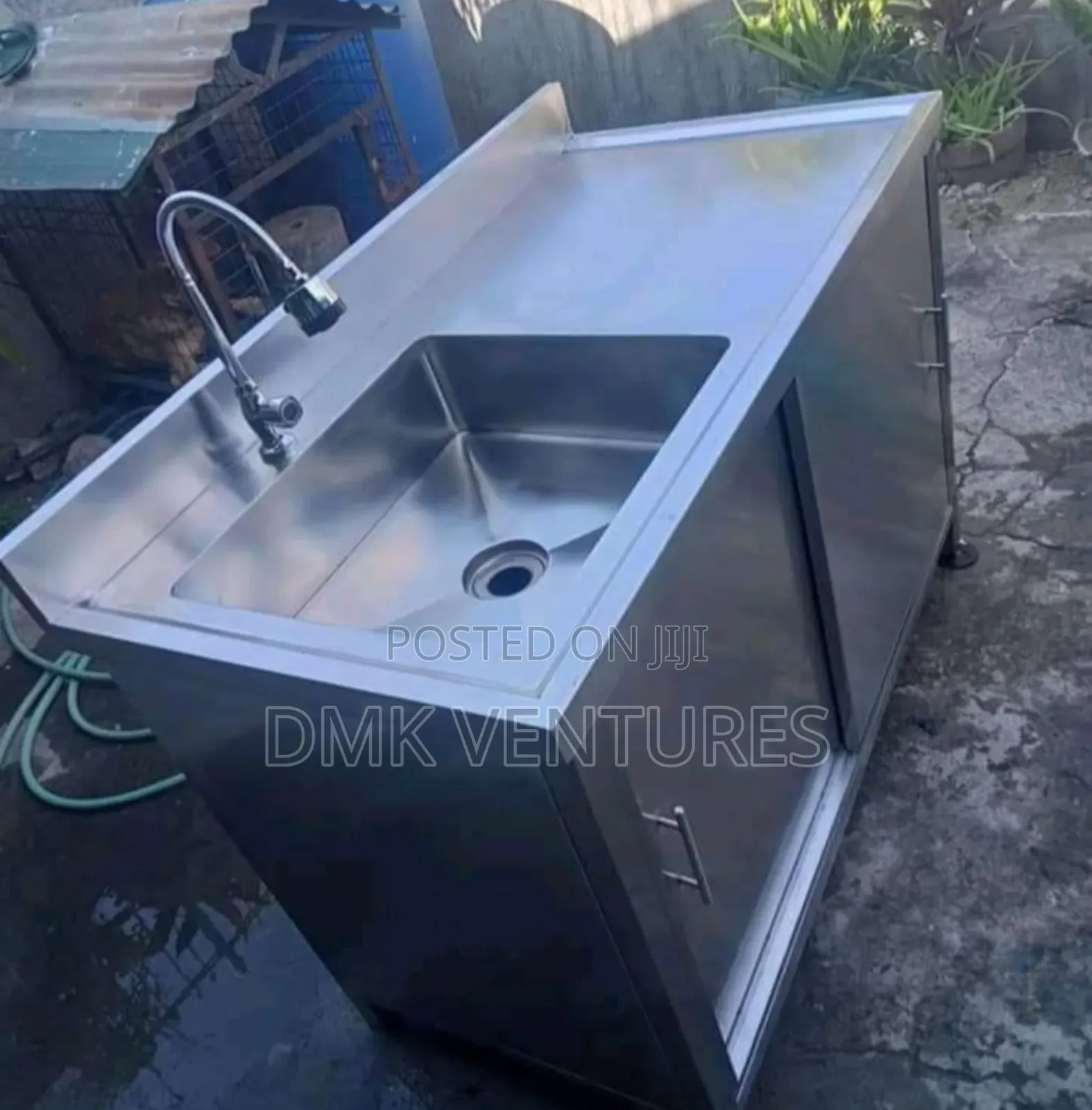 Robust Modern Stainless Single Sink With a Tap