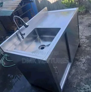 Robust Modern Stainless Single Sink With a Tap